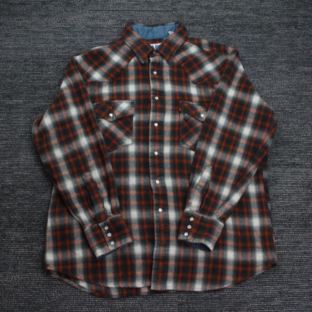 Rock Creek Ranch Mens XL Pearl Snap Flannel